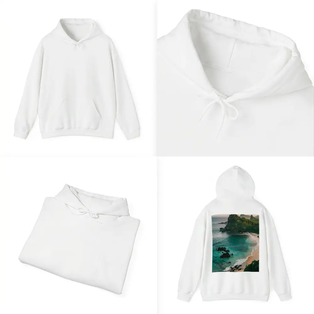 Tropical Beach Rocky Island Turquoise Ocean – Hoodies