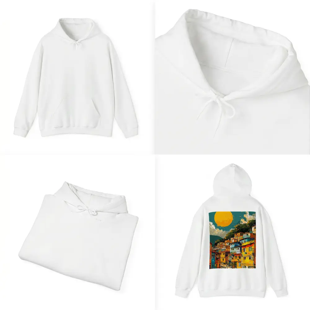 Rio Favela Hillside Community Bold Sun – Hoodies
