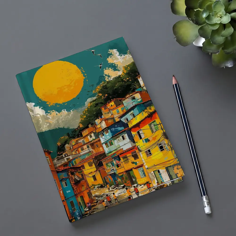 Rio Favela Hillside Community Bold Sun – Notebooks