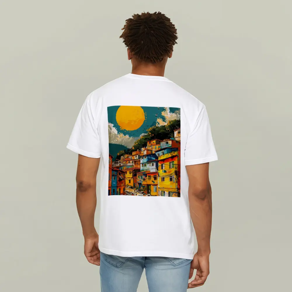 Rio Favela Hillside Community Bold Sun – T-Shirts