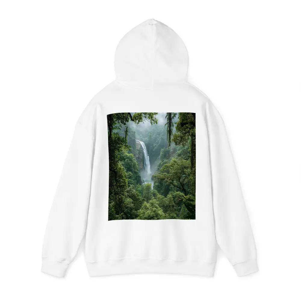 Tropical Waterfall Hidden Deep In Rainforest – Hoodies