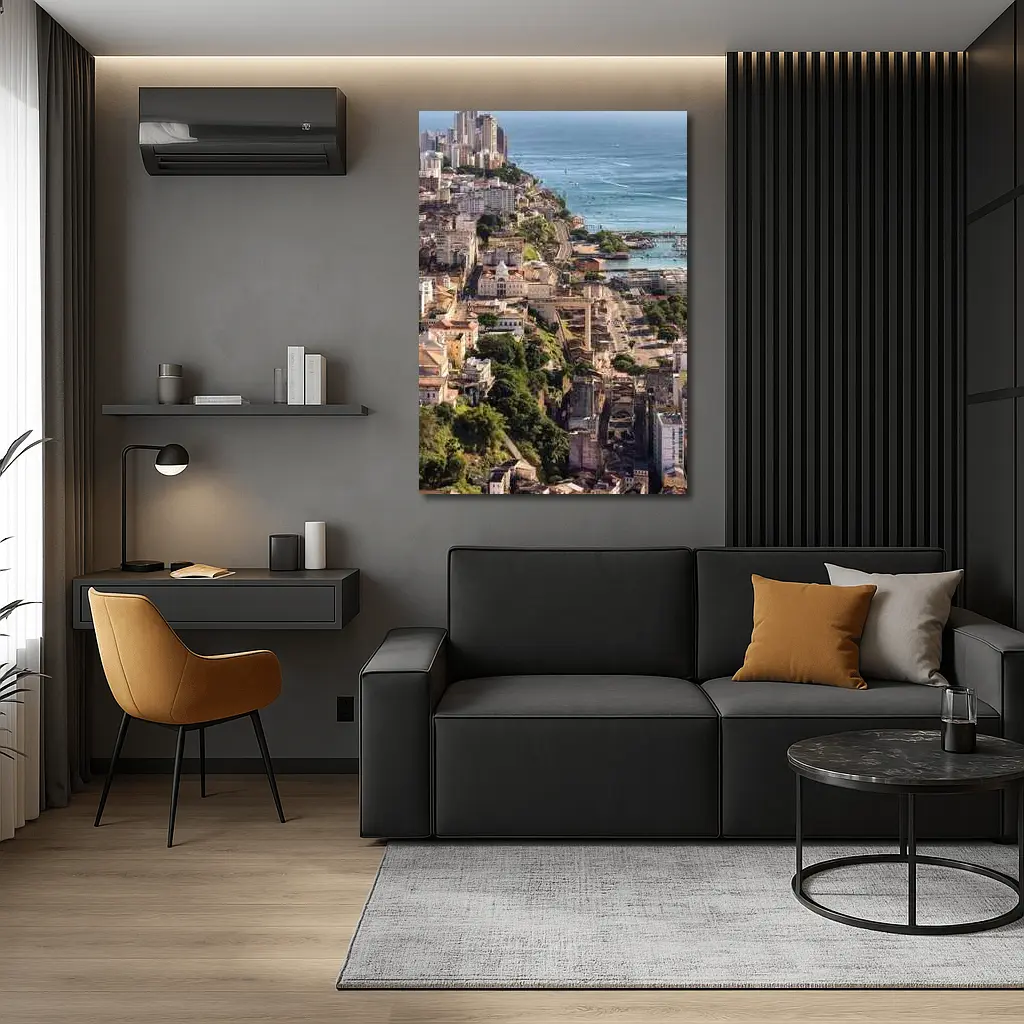 Salvador Bahia Aerial Coastal City View – Wall Art