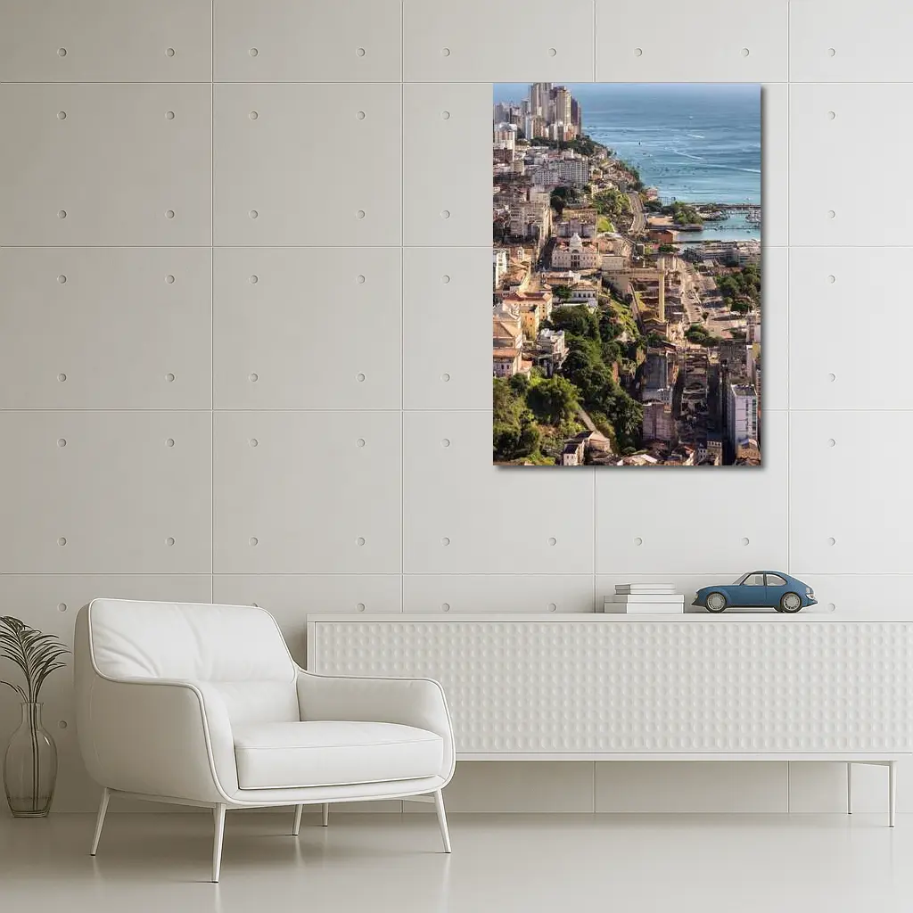 Salvador Bahia Aerial Coastal City View – Wall Art