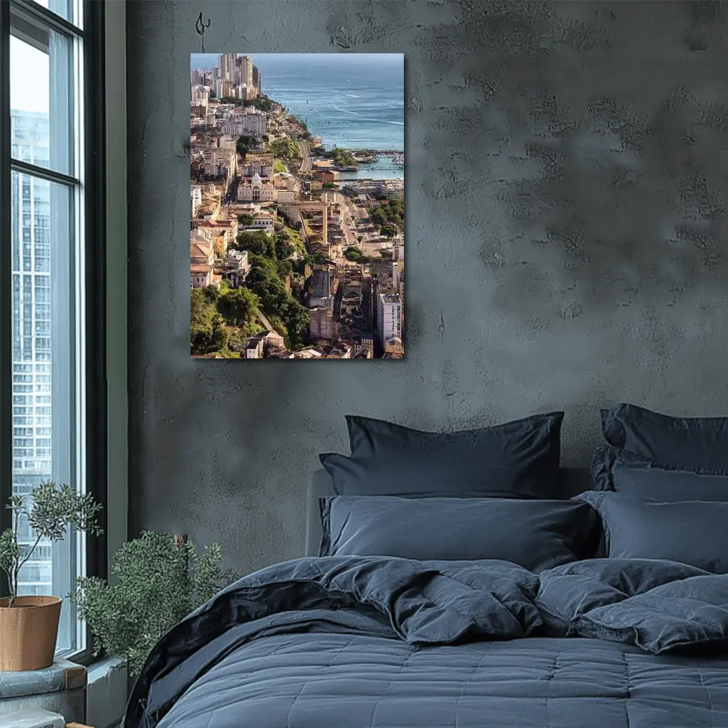 Salvador Bahia Aerial Coastal City View – Wall Art