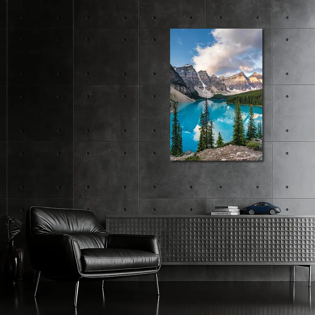 Moraine Lake Turquoise Water Rocky Mountains – Wall Art