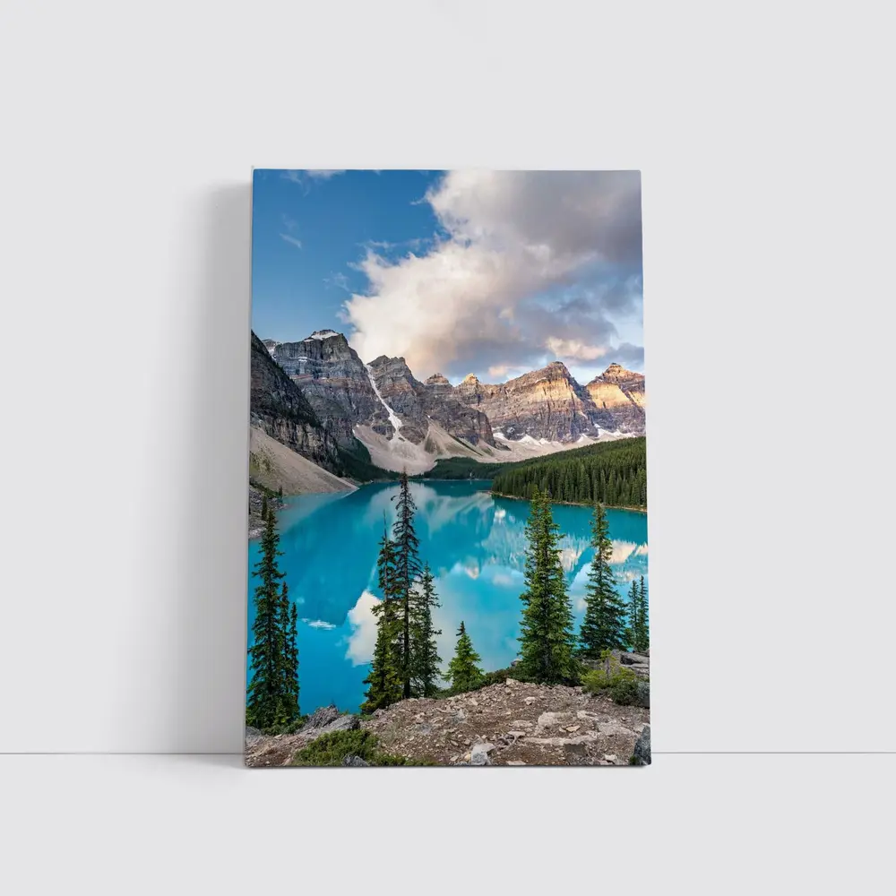 Moraine Lake Turquoise Water Rocky Mountains – Wall Art