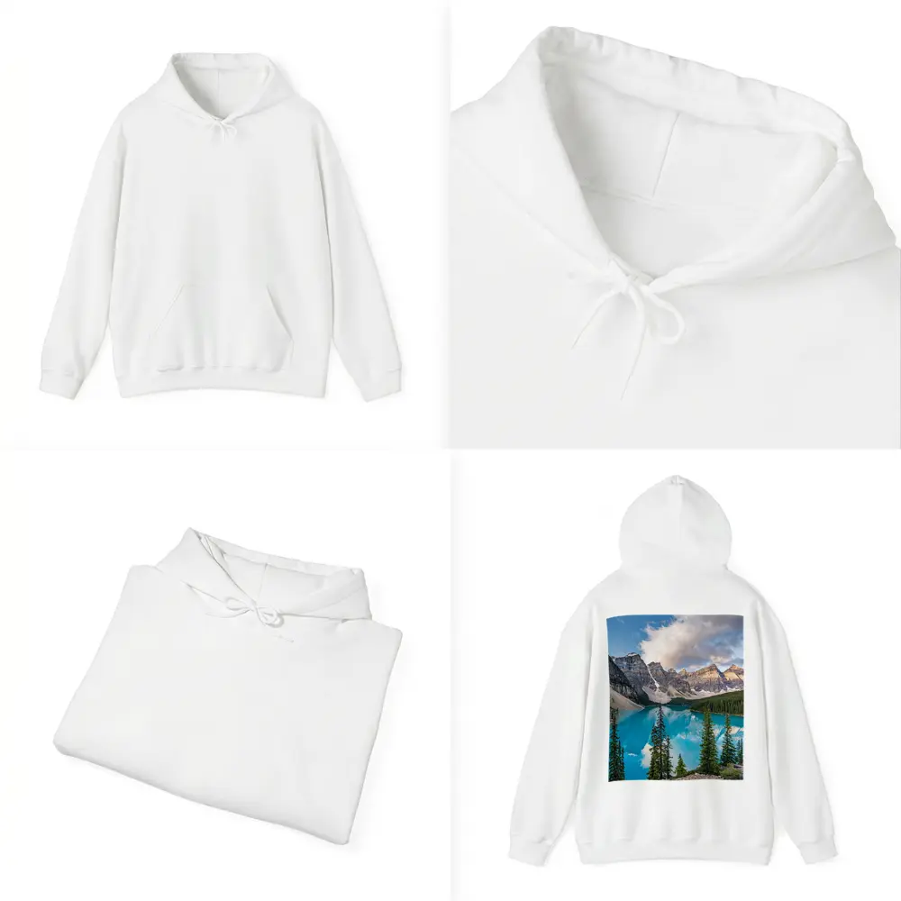 Moraine Lake Turquoise Water Rocky Mountains – Hoodies