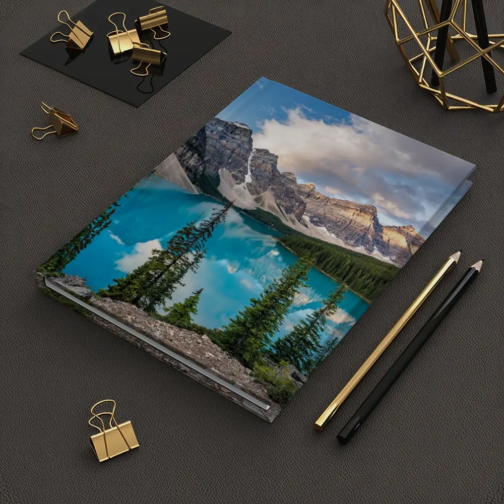 Moraine Lake Turquoise Water Rocky Mountains – Notebooks
