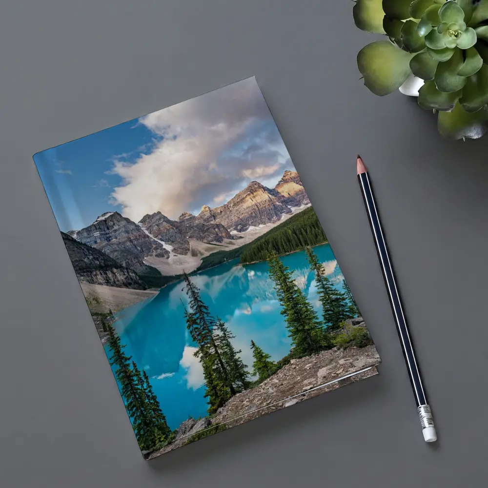 Moraine Lake Turquoise Water Rocky Mountains – Notebooks