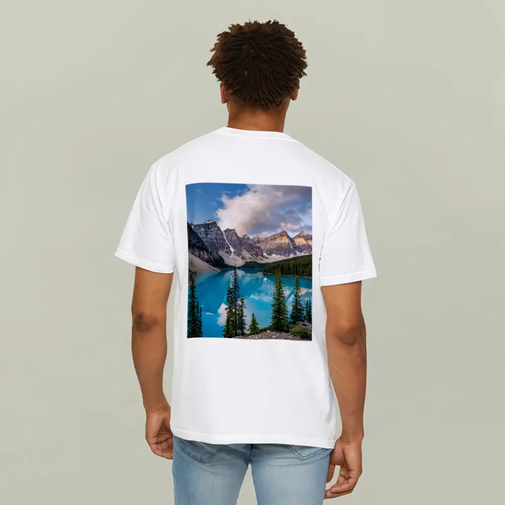 Moraine Lake Turquoise Water Rocky Mountains – T-Shirts