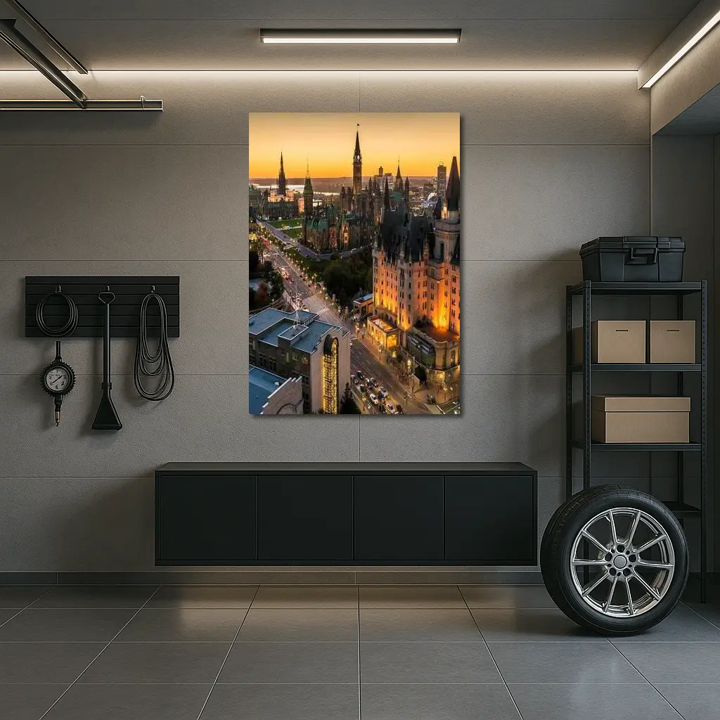 Ottawa Parliament Hill Golden Sunset Cityscape – Wall Art