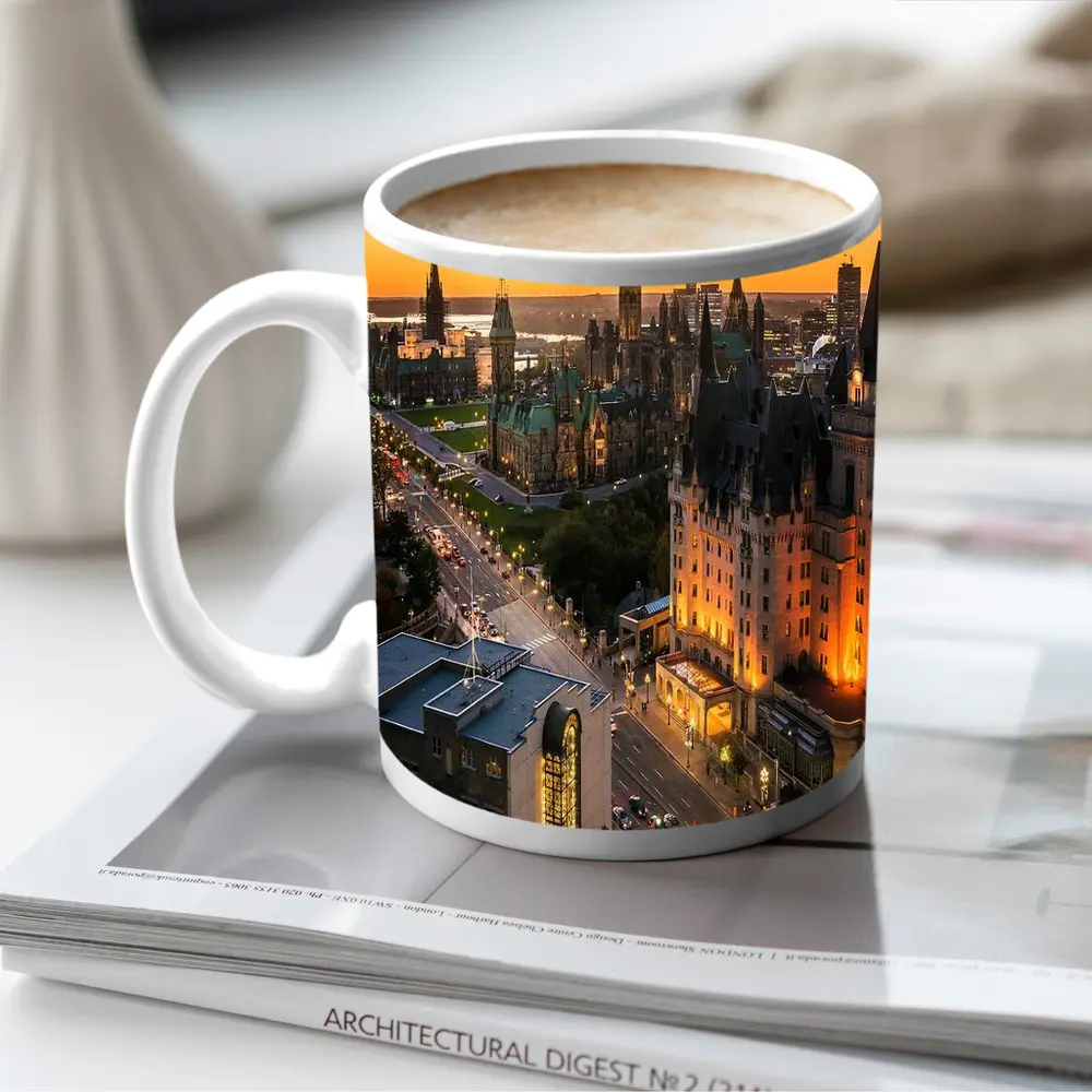 Ottawa Parliament Hill Golden Sunset Cityscape – Mugs