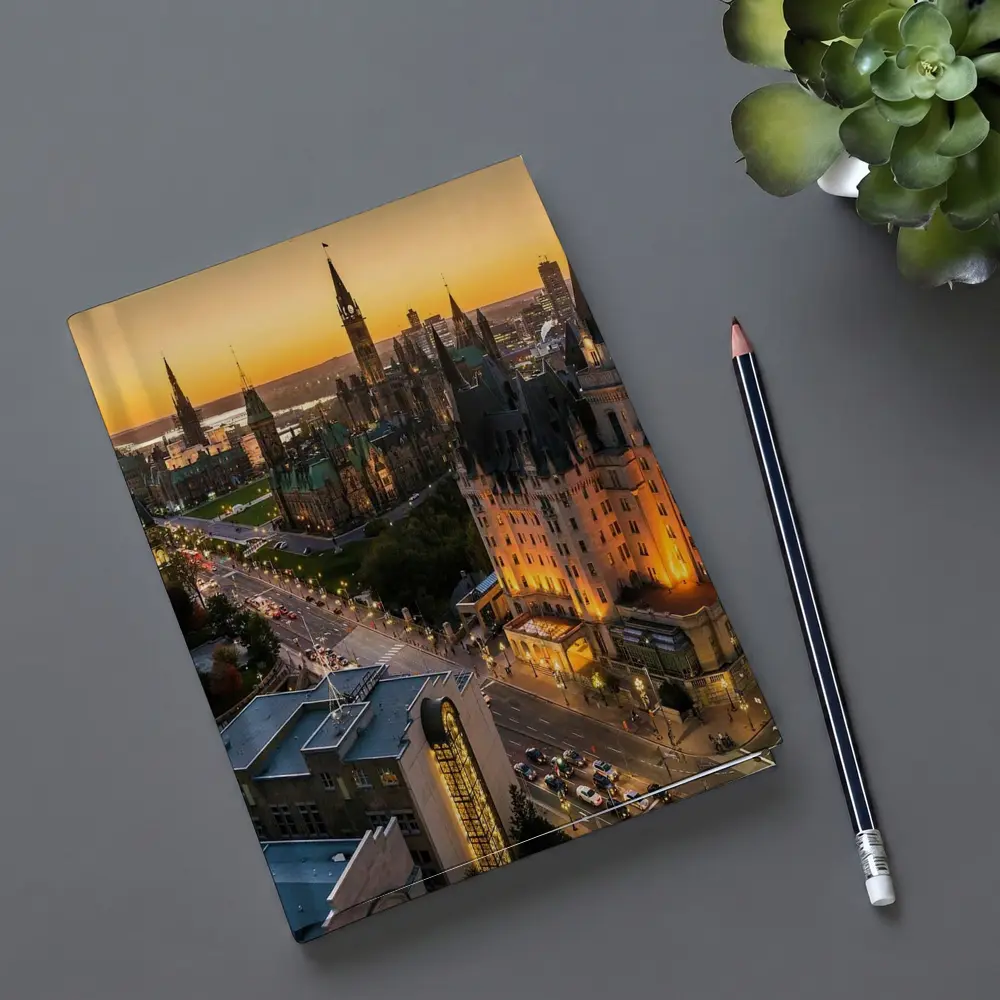 Ottawa Parliament Hill Golden Sunset Cityscape – Notebooks