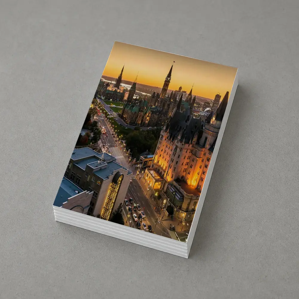 Ottawa Parliament Hill Golden Sunset Cityscape – Postcards