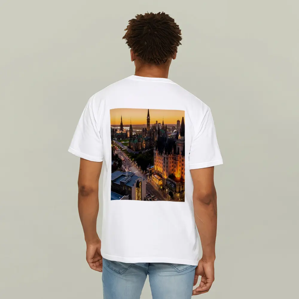 Ottawa Parliament Hill Golden Sunset Cityscape – T-Shirts