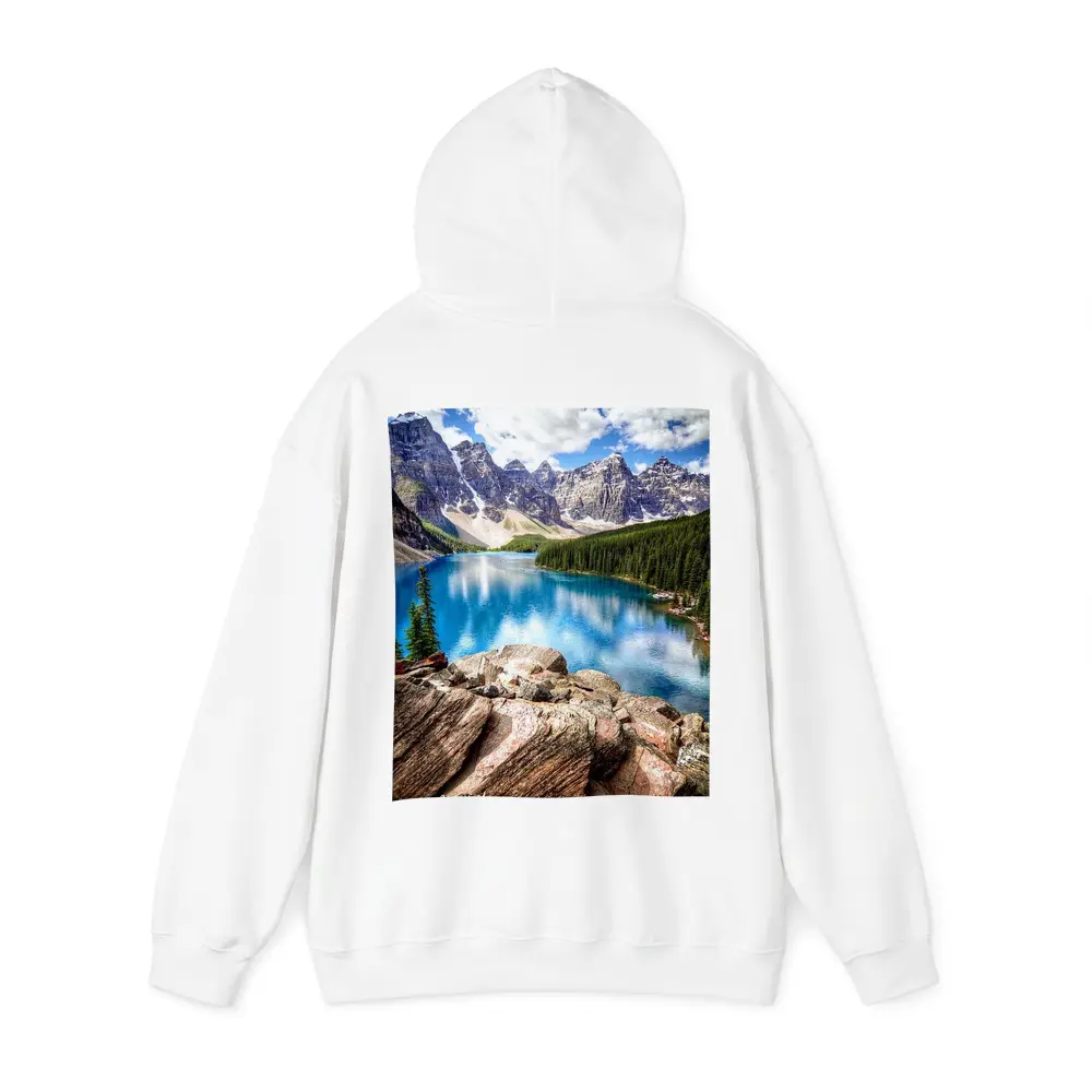 Moraine Lake Rocky Mountains Canada Blue Water – Hoodies