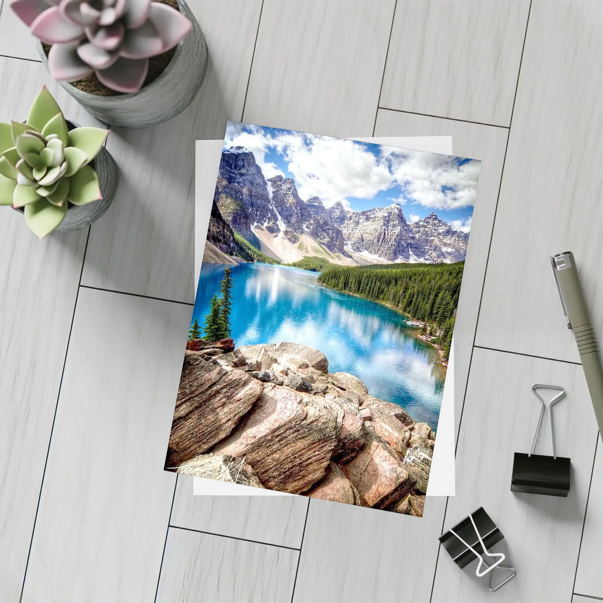Moraine Lake Rocky Mountains Canada Blue Water – Postcards