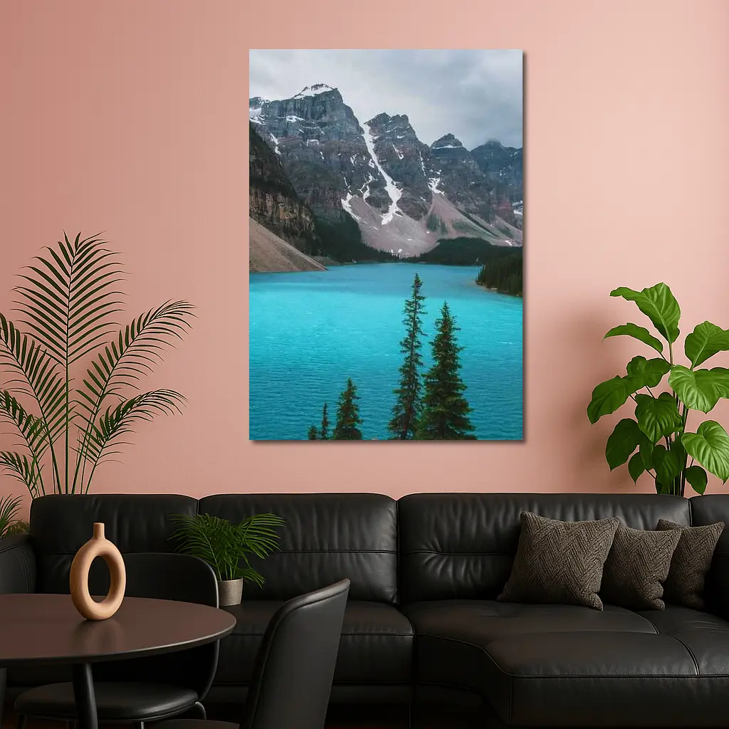 Moraine Lake Turquoise Water Rocky Mountains – Wall Art