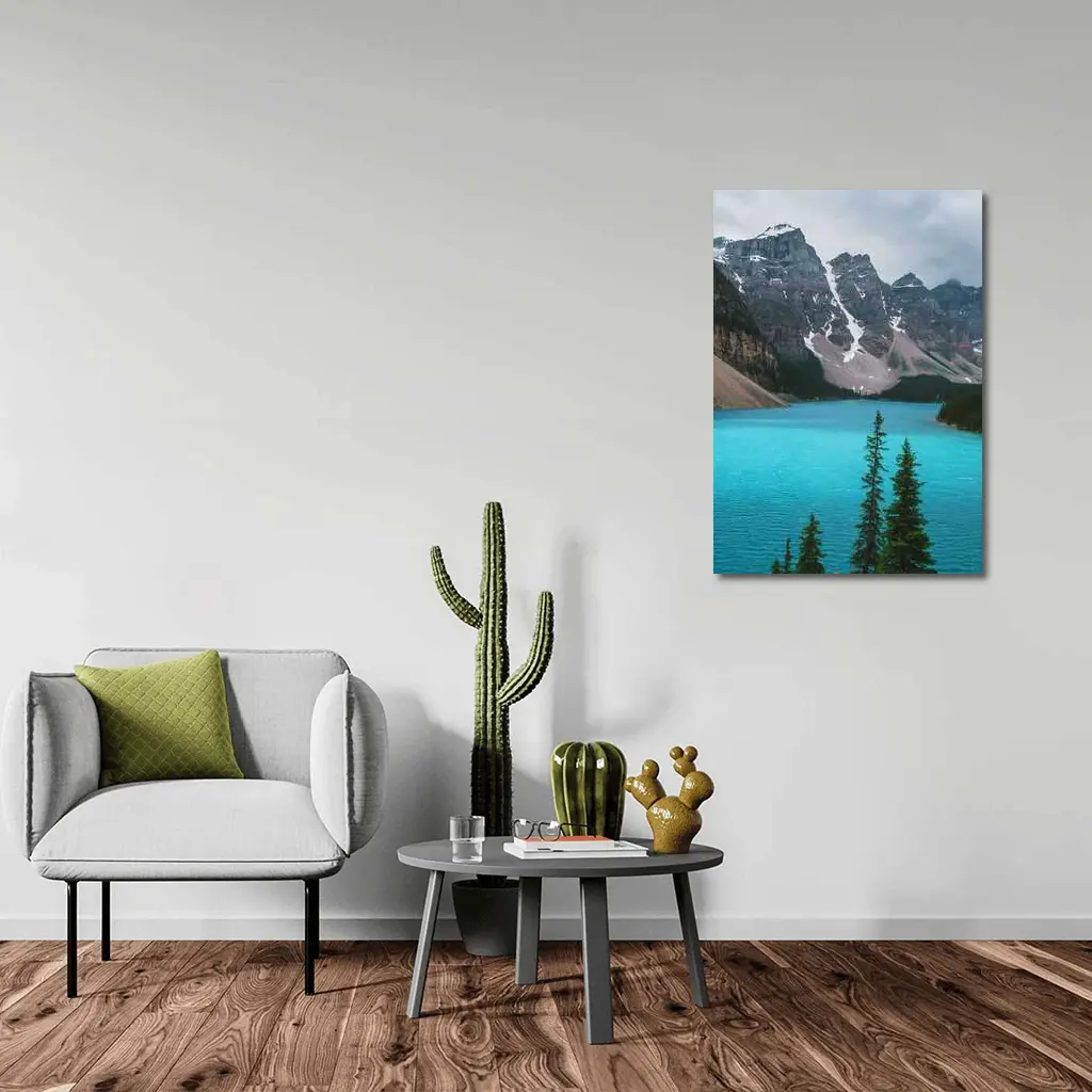 Moraine Lake Turquoise Water Rocky Mountains – Wall Art