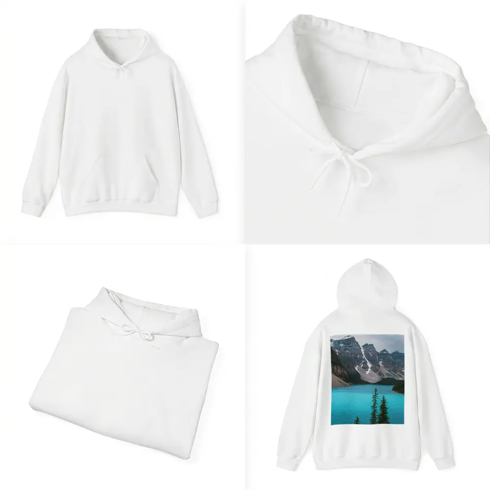 Moraine Lake Turquoise Water Rocky Mountains – Hoodies
