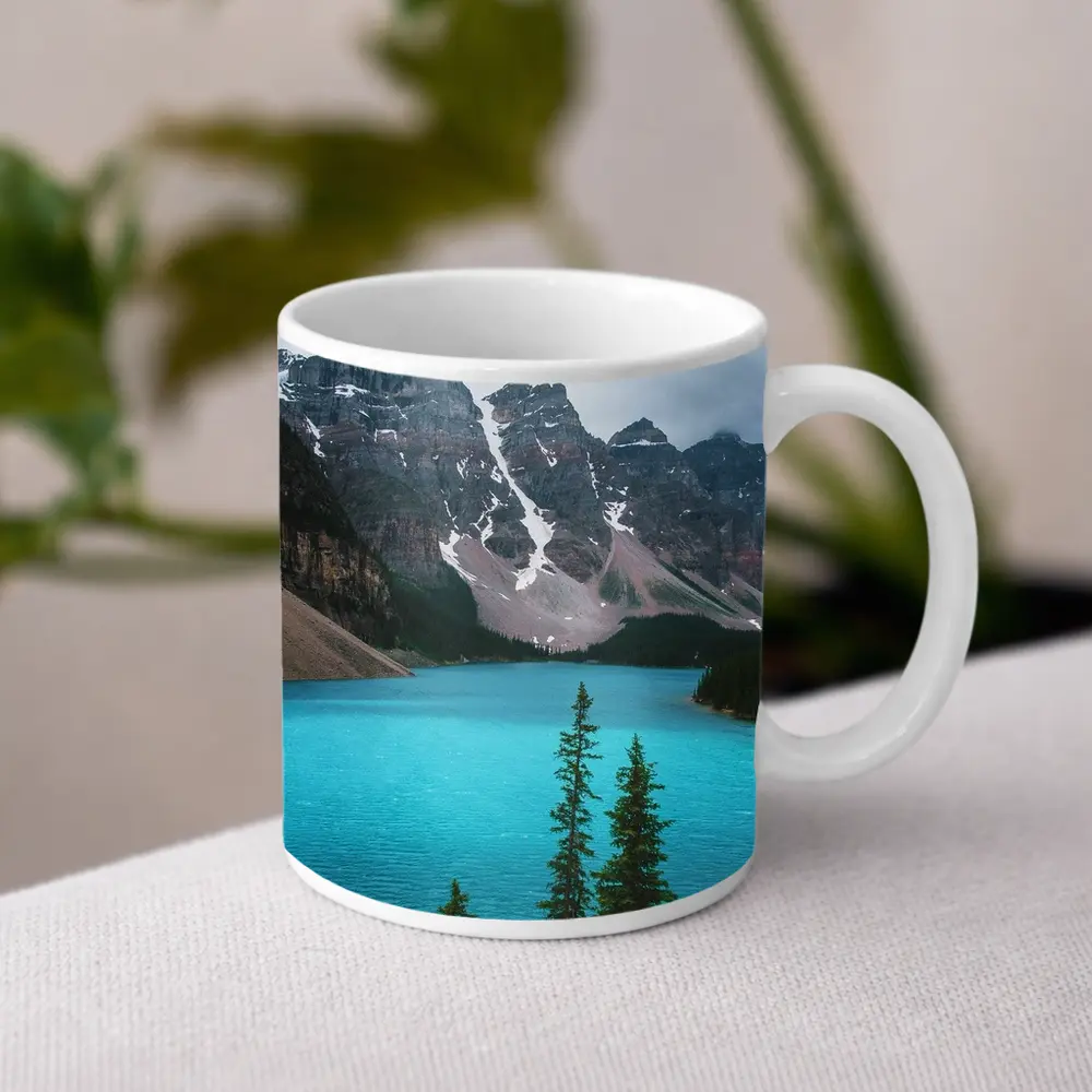 Moraine Lake Turquoise Water Rocky Mountains – Mugs