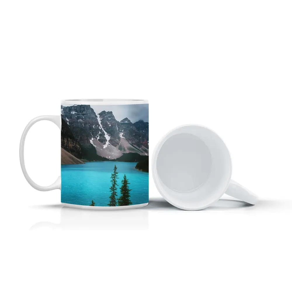 Moraine Lake Turquoise Water Rocky Mountains – Mugs