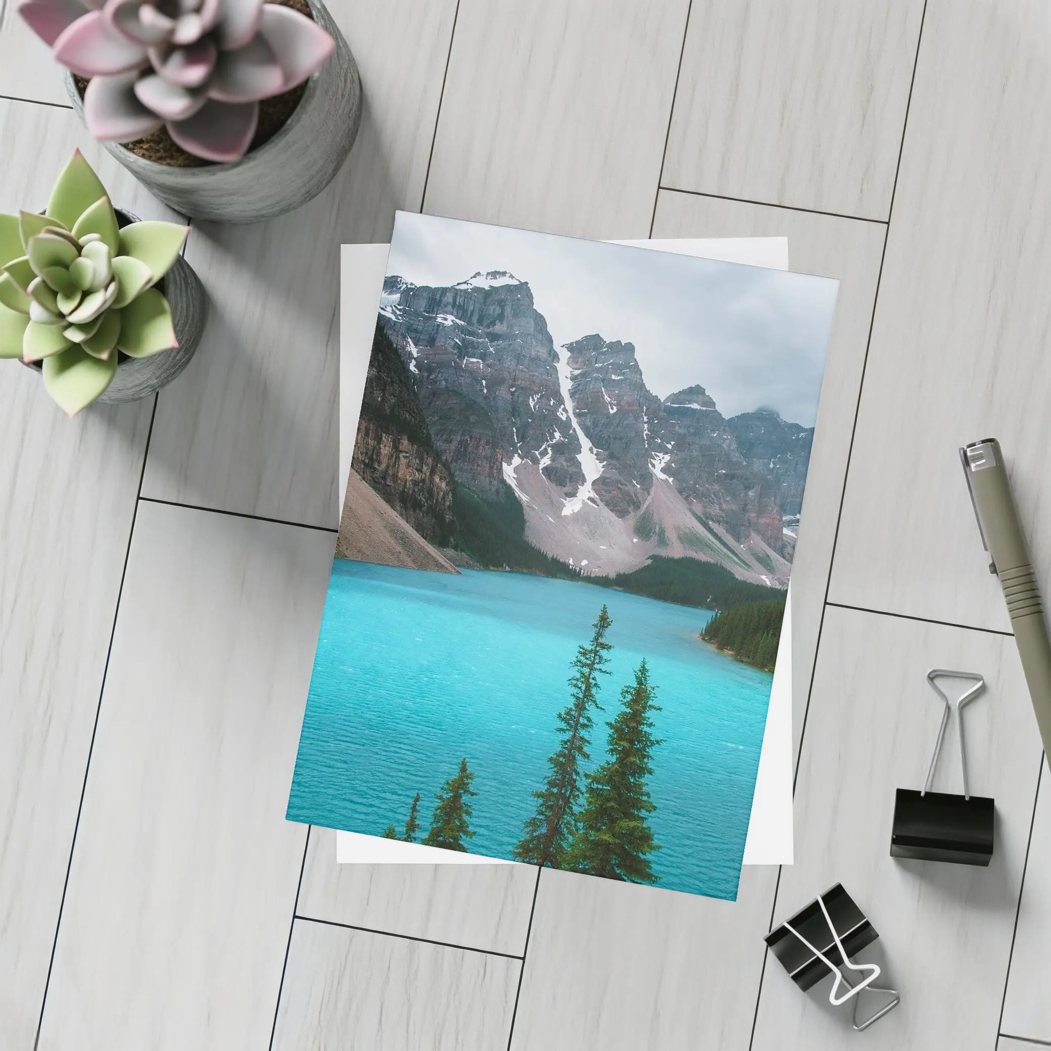 Moraine Lake Turquoise Water Rocky Mountains – Postcards