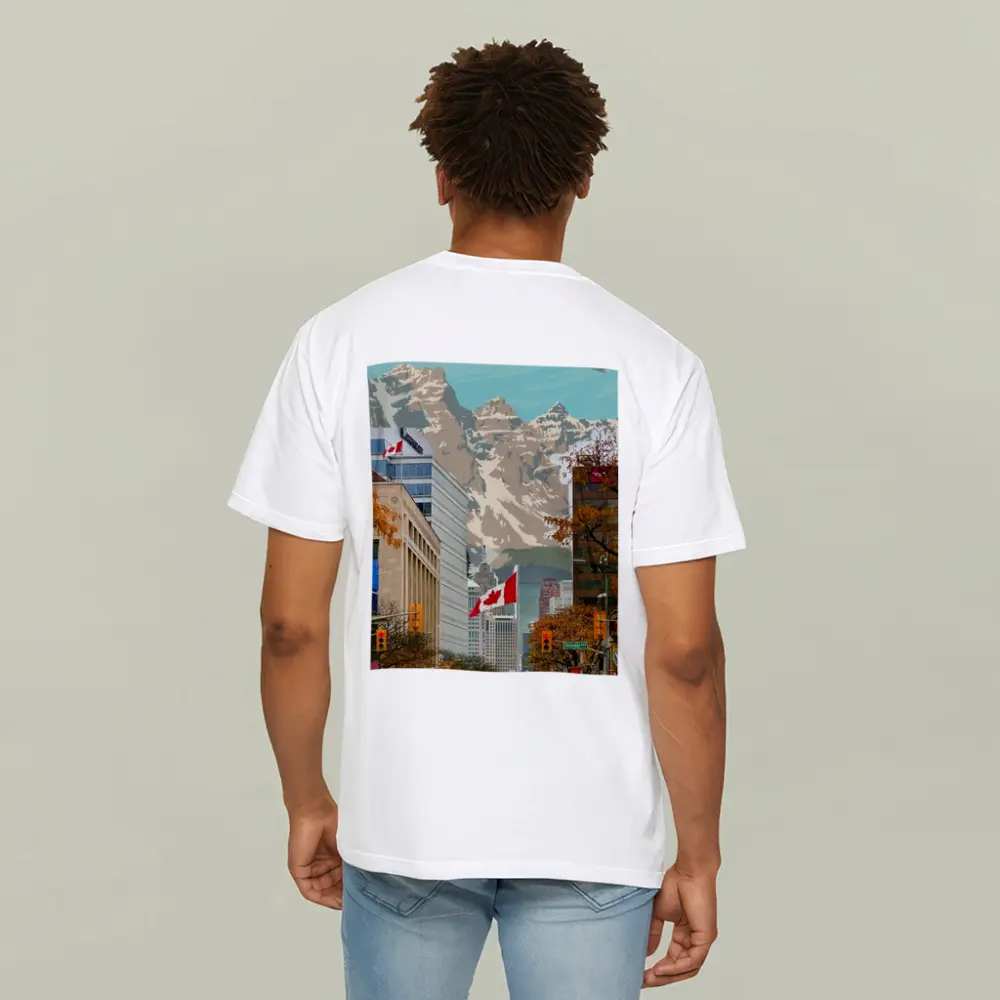 Canada Rocky Mountains Vintage Travel City Street – T-Shirts