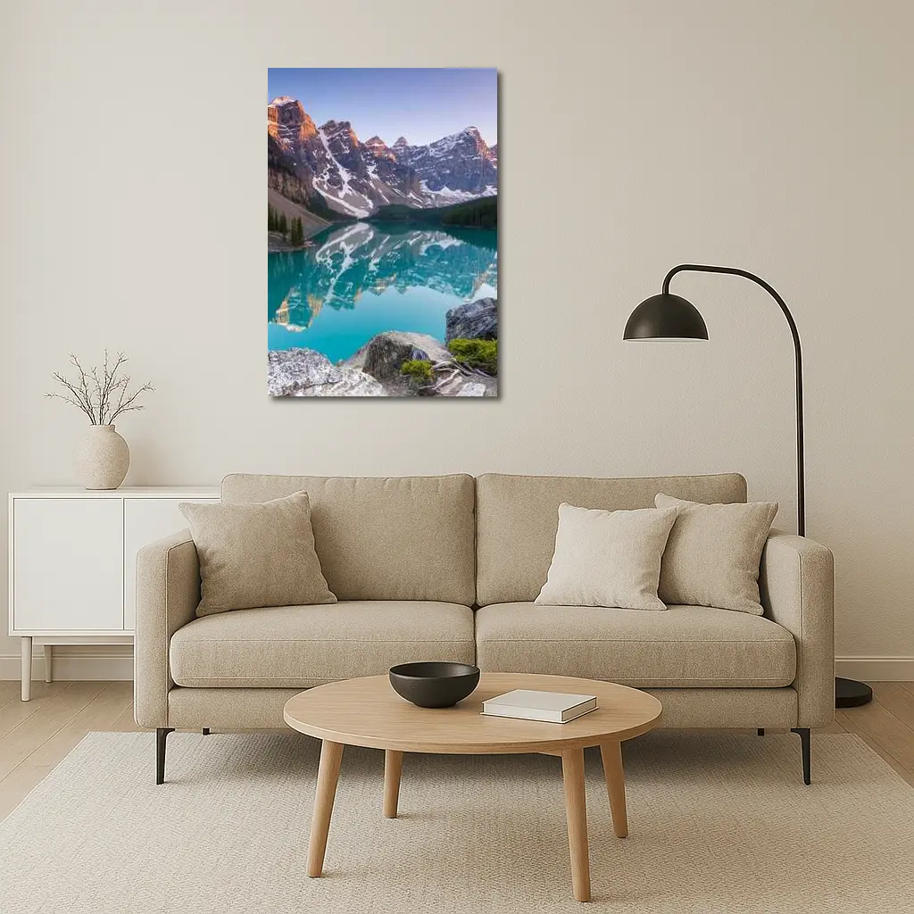 Moraine Lake Turquoise Water Rocky Mountains – Wall Art