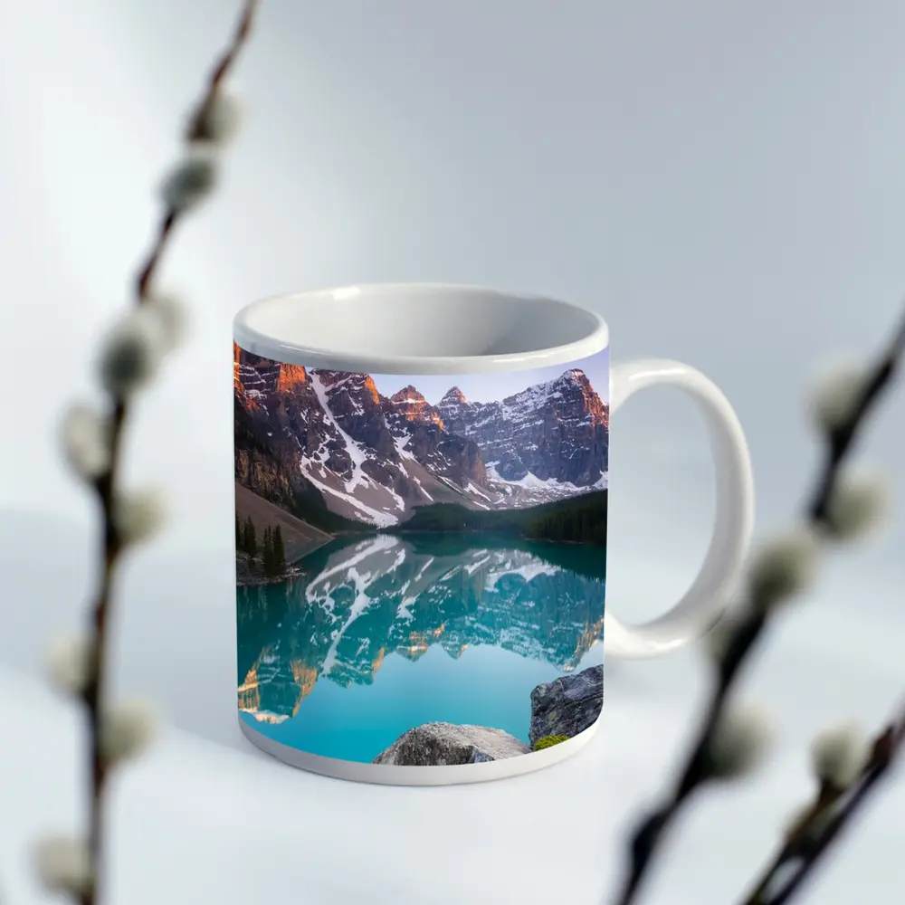 Moraine Lake Turquoise Water Rocky Mountains – Mugs