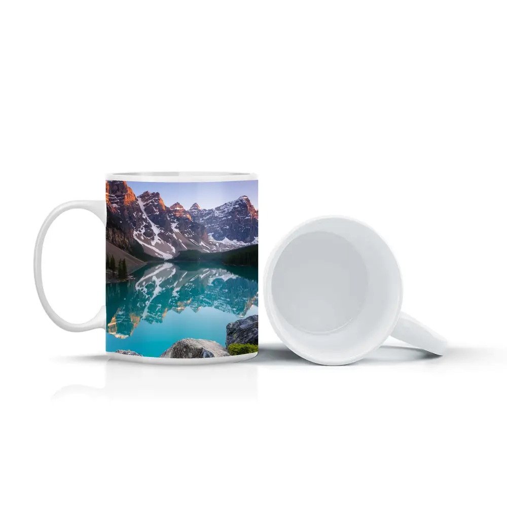 Moraine Lake Turquoise Water Rocky Mountains – Mugs