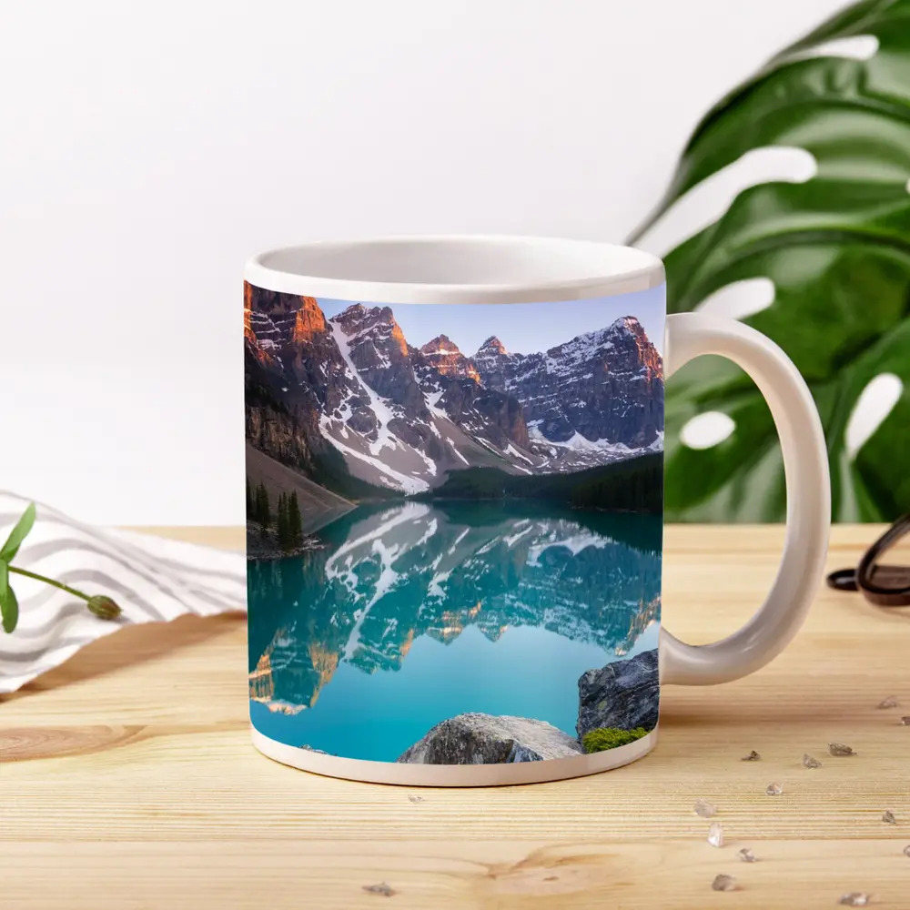 Moraine Lake Turquoise Water Rocky Mountains – Mugs