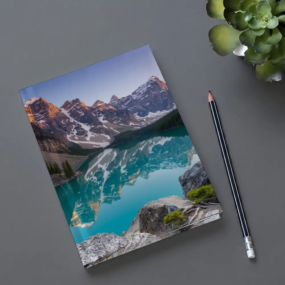 Moraine Lake Turquoise Water Rocky Mountains – Notebooks