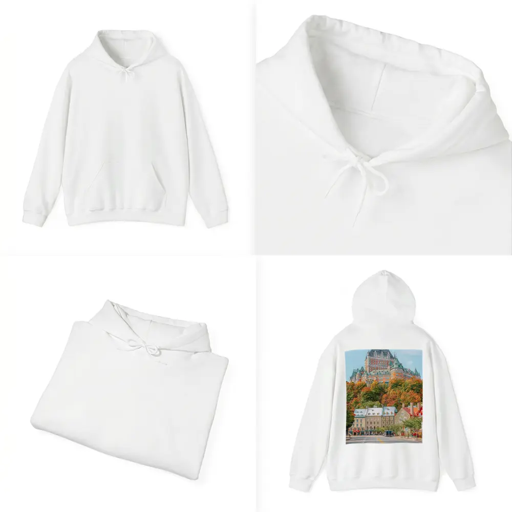 Chateau Frontenac Quebec City Autumn Street – Hoodies