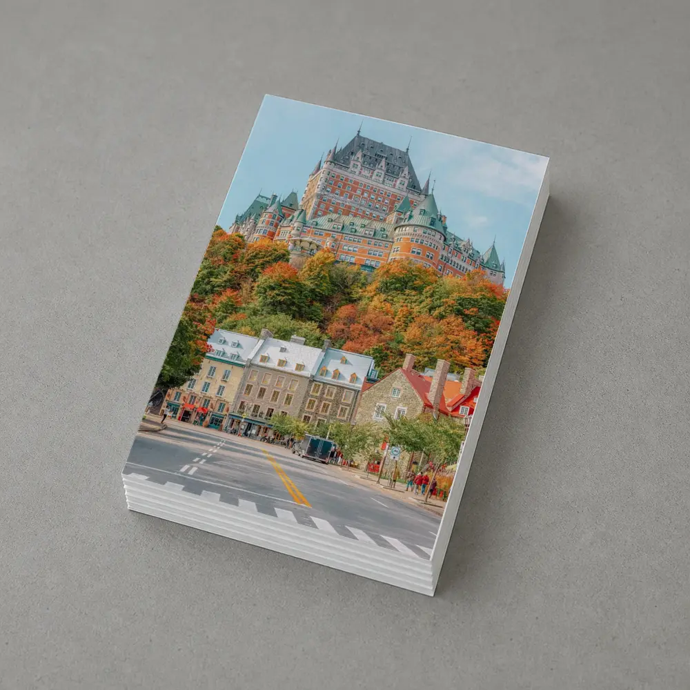 Chateau Frontenac Quebec City Autumn Street – Postcards
