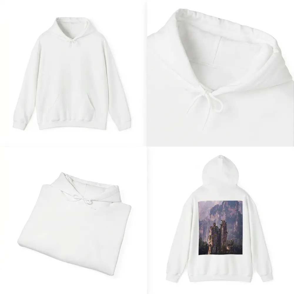 Zhangjiajie Stone Pillars Misty Mountain Forest – Hoodies