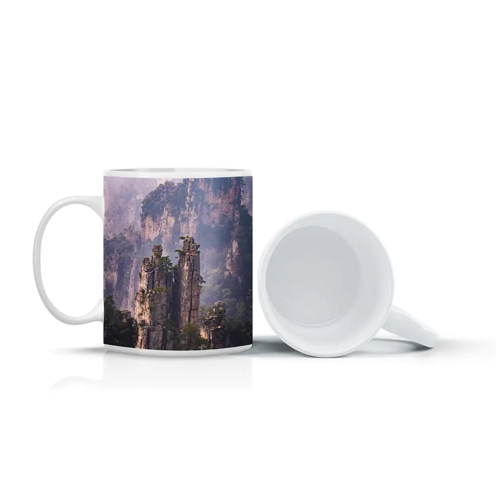 Zhangjiajie Stone Pillars Misty Mountain Forest – Mugs