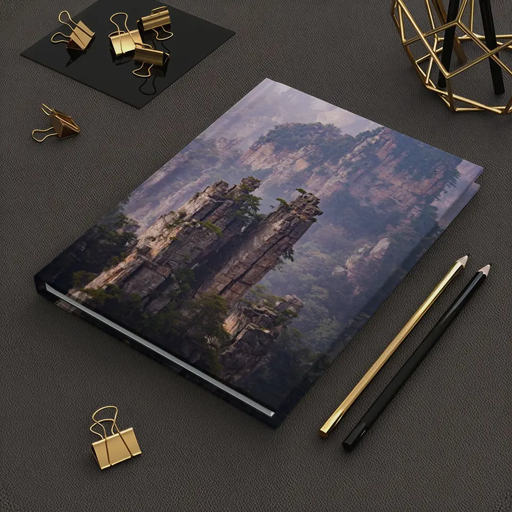 Zhangjiajie Stone Pillars Misty Mountain Forest – Notebooks