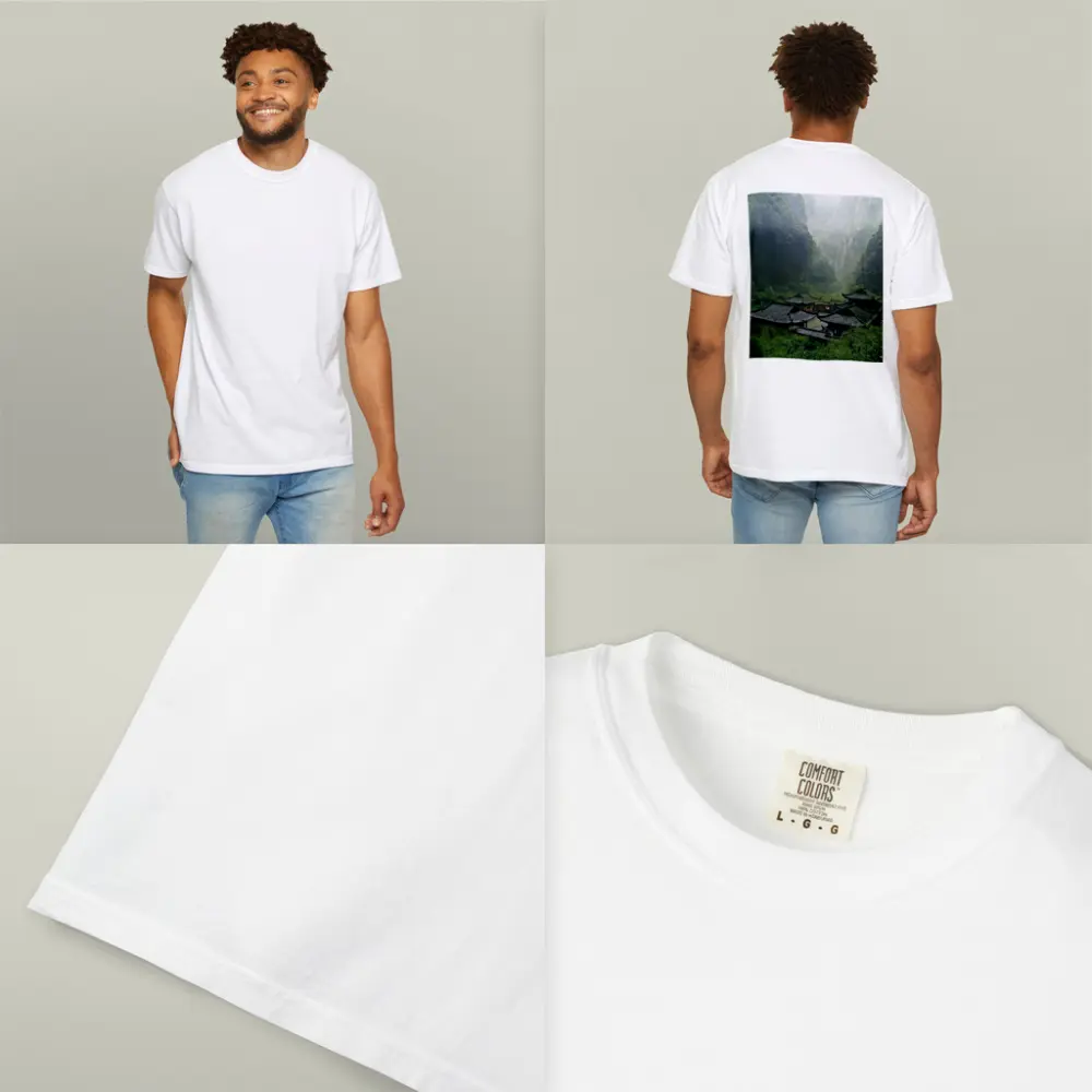 Chinese Temple Complex Misty Mountain Valley – T-Shirts