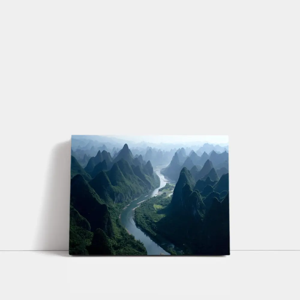 Li River Karst Mountains Guilin China Landscape – Wall Art