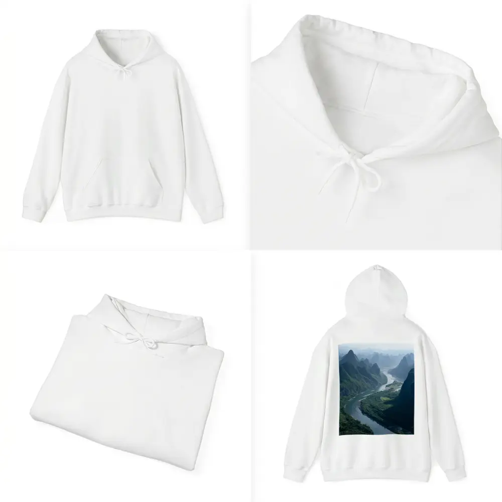 Li River Karst Mountains Guilin China Landscape – Hoodies