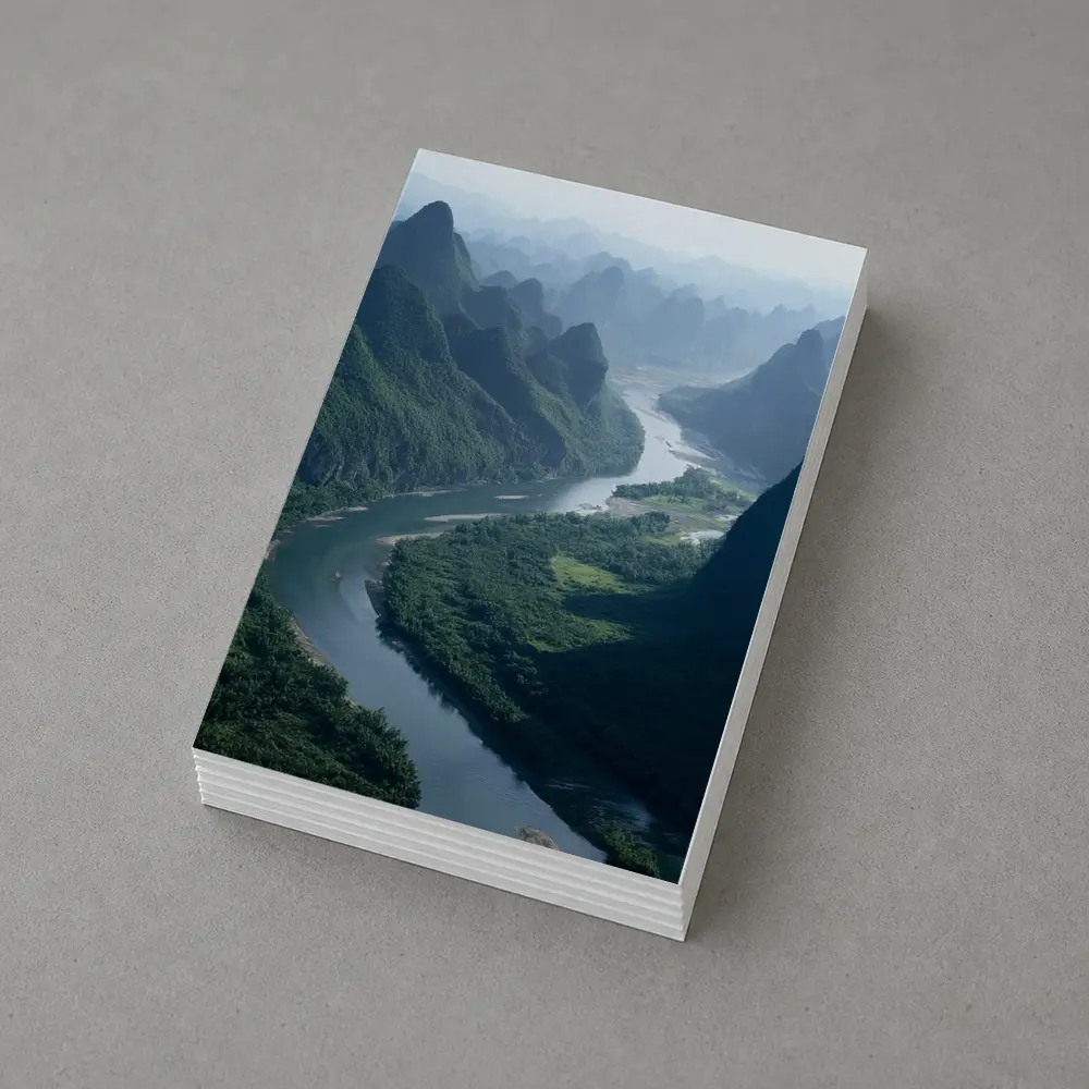 Li River Karst Mountains Guilin China Landscape – Postcards
