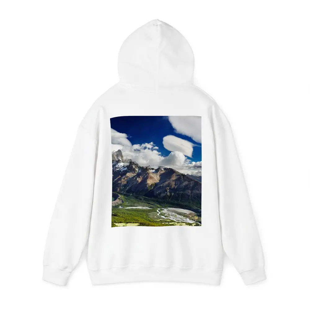 Fitz Roy Mountain Patagonia Green Valley Panorama – Hoodies