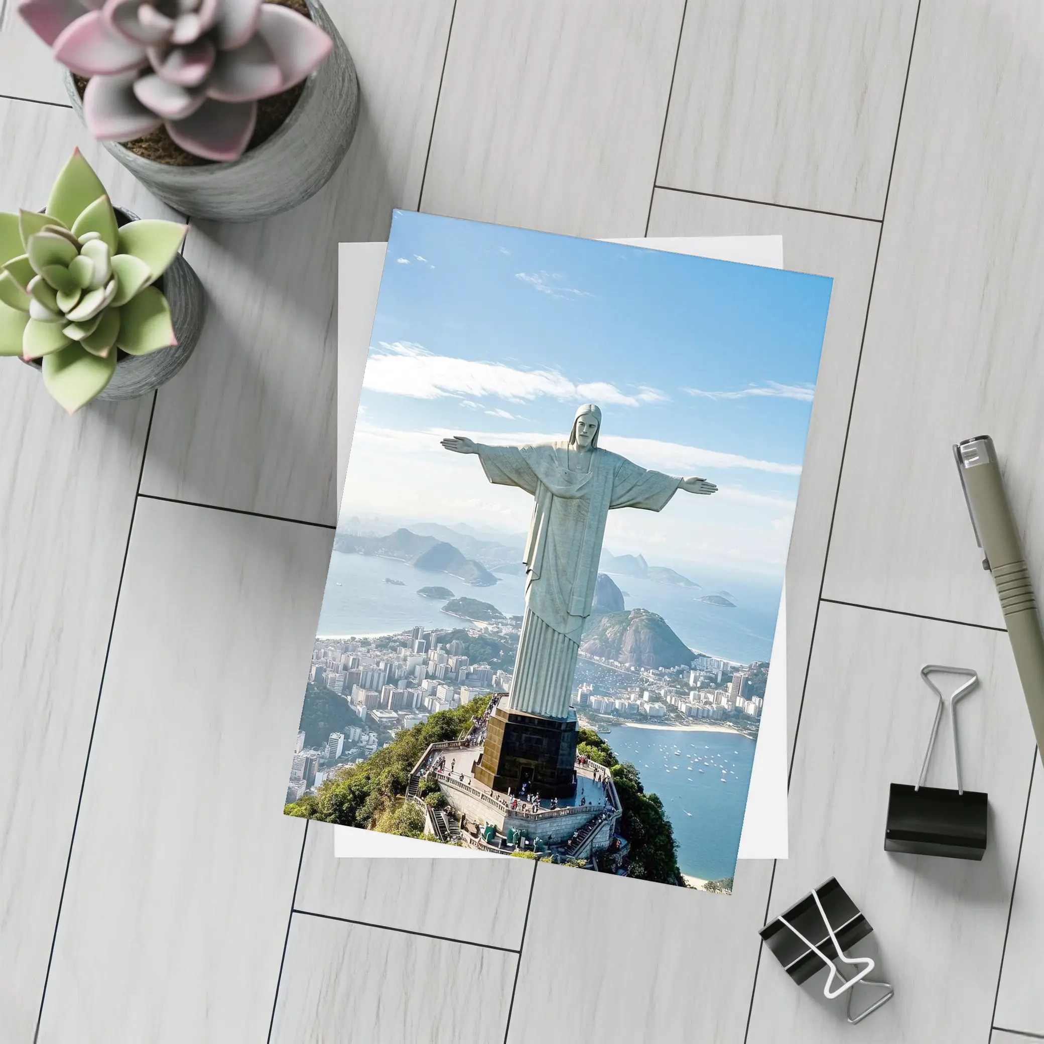 Christ the Redeemer Rio de Janeiro City View – Postcards