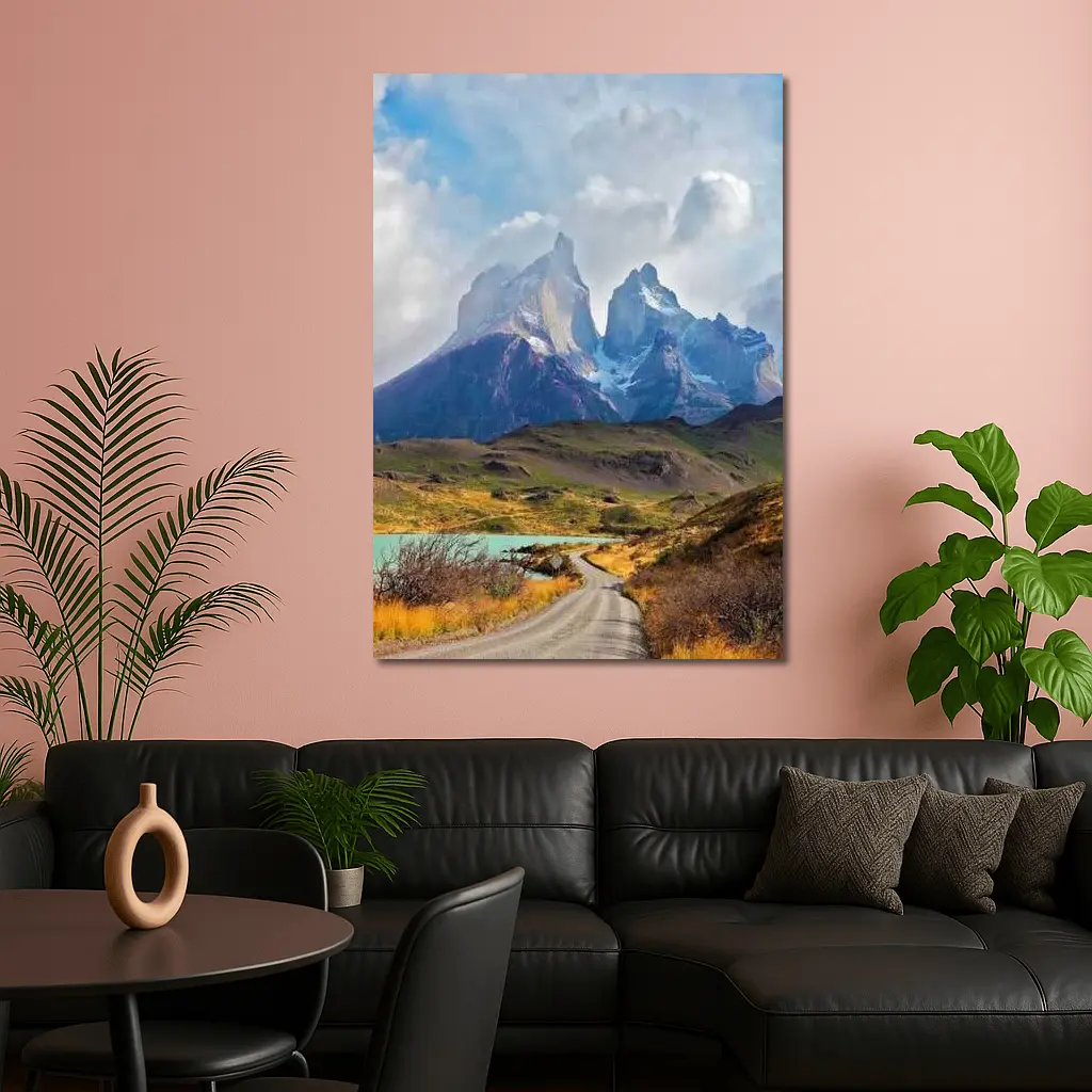 Torres del Paine Peaks Road Patagonia Chile – Wall Art