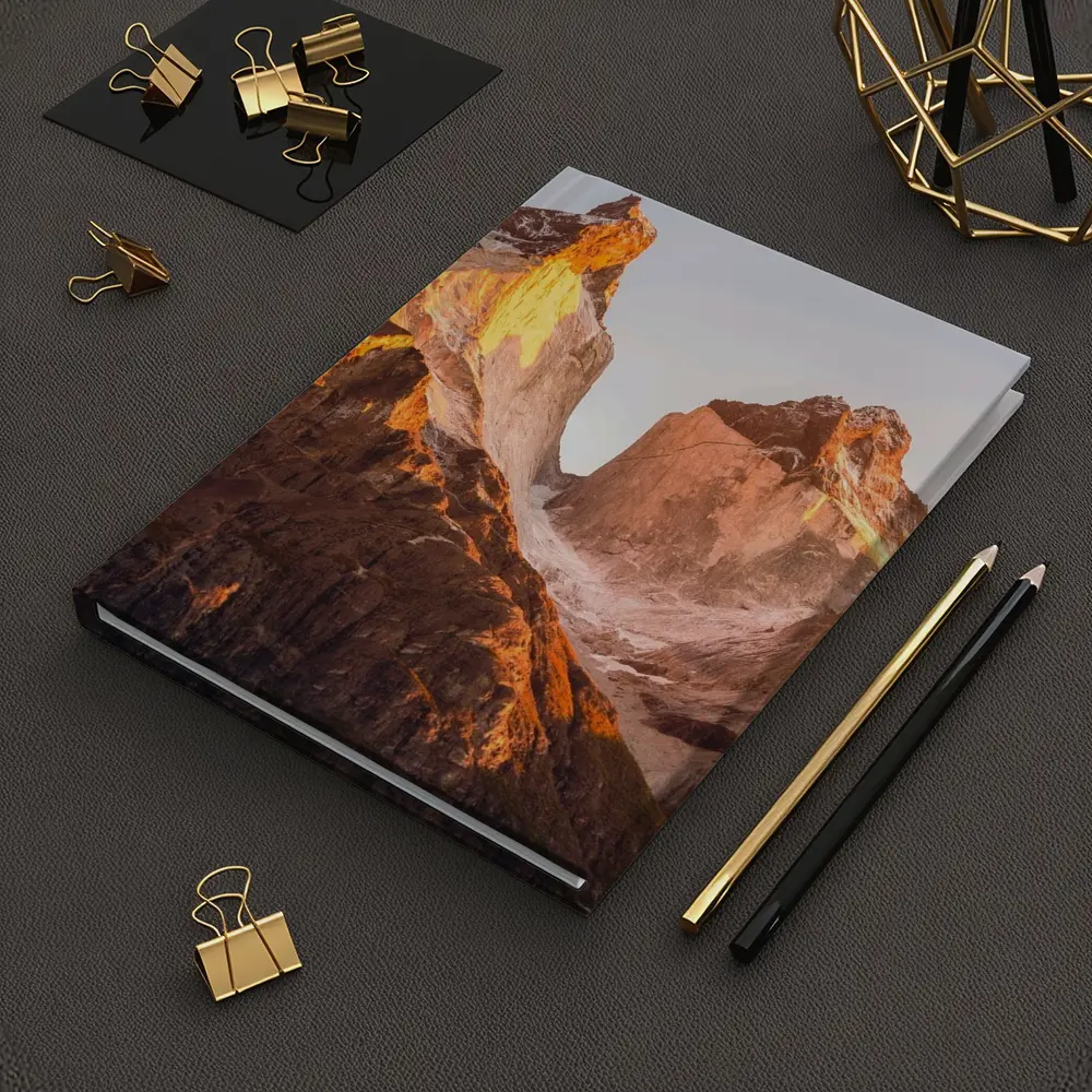 Torres Del Paine Peaks Golden Sunrise Light – Notebooks