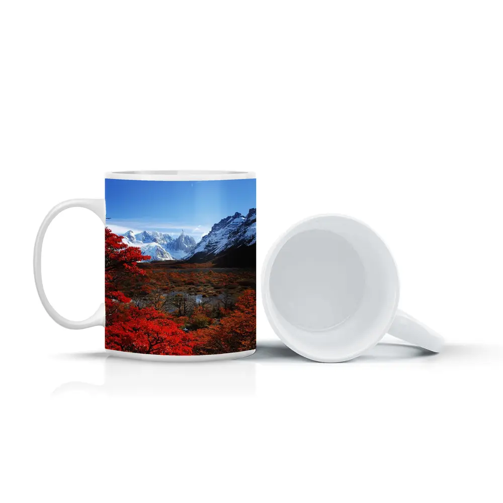 Cerro Torre Patagonia Red Autumn Trees – Mugs