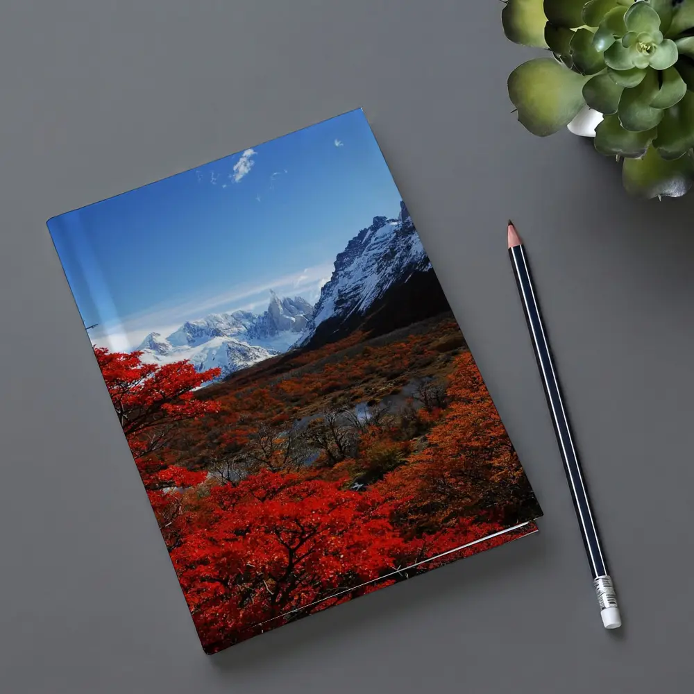 Cerro Torre Patagonia Red Autumn Trees – Notebooks
