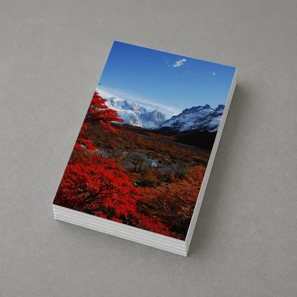 Cerro Torre Patagonia Red Autumn Trees – Postcards