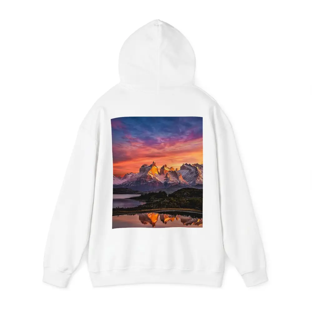 Torres del Paine Sunset Mountain Lake Reflection – Hoodies